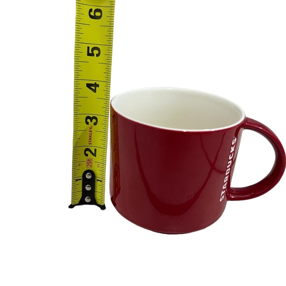 Never used 2012 Starbucks red and white porcelain coffee mug - Picture 5 of 8